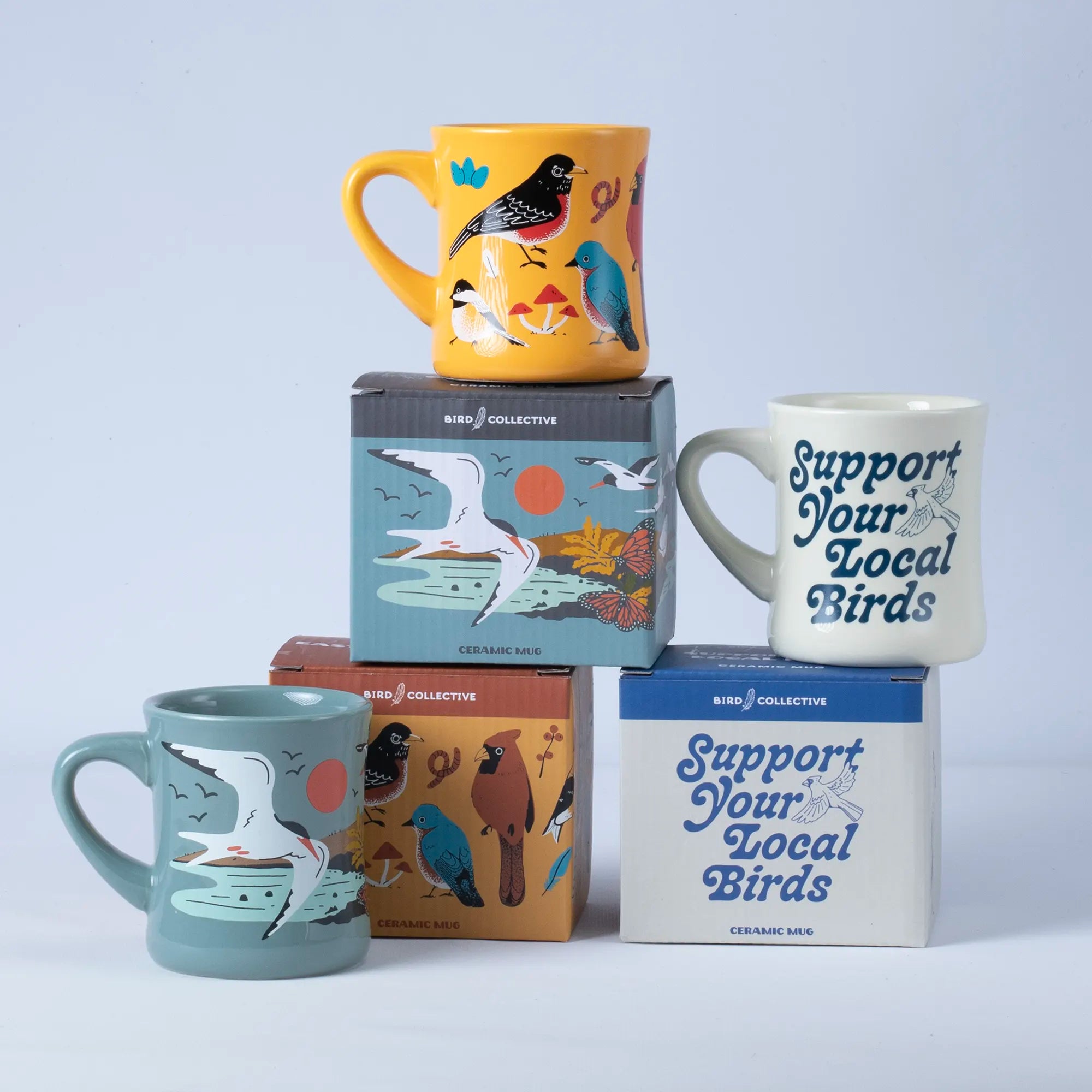 Support Your Local Birds Ceramic Mug