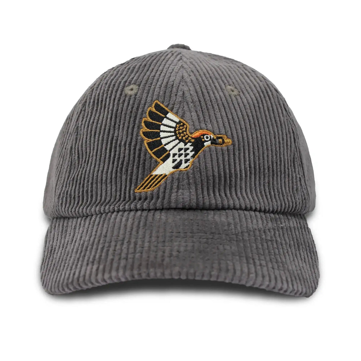 Bird Collective - Acorn Woodpecker Corduroy Hat - Pepper - 