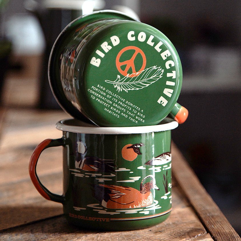 Bird Collective - Ducks Large Enamelware Mug - -