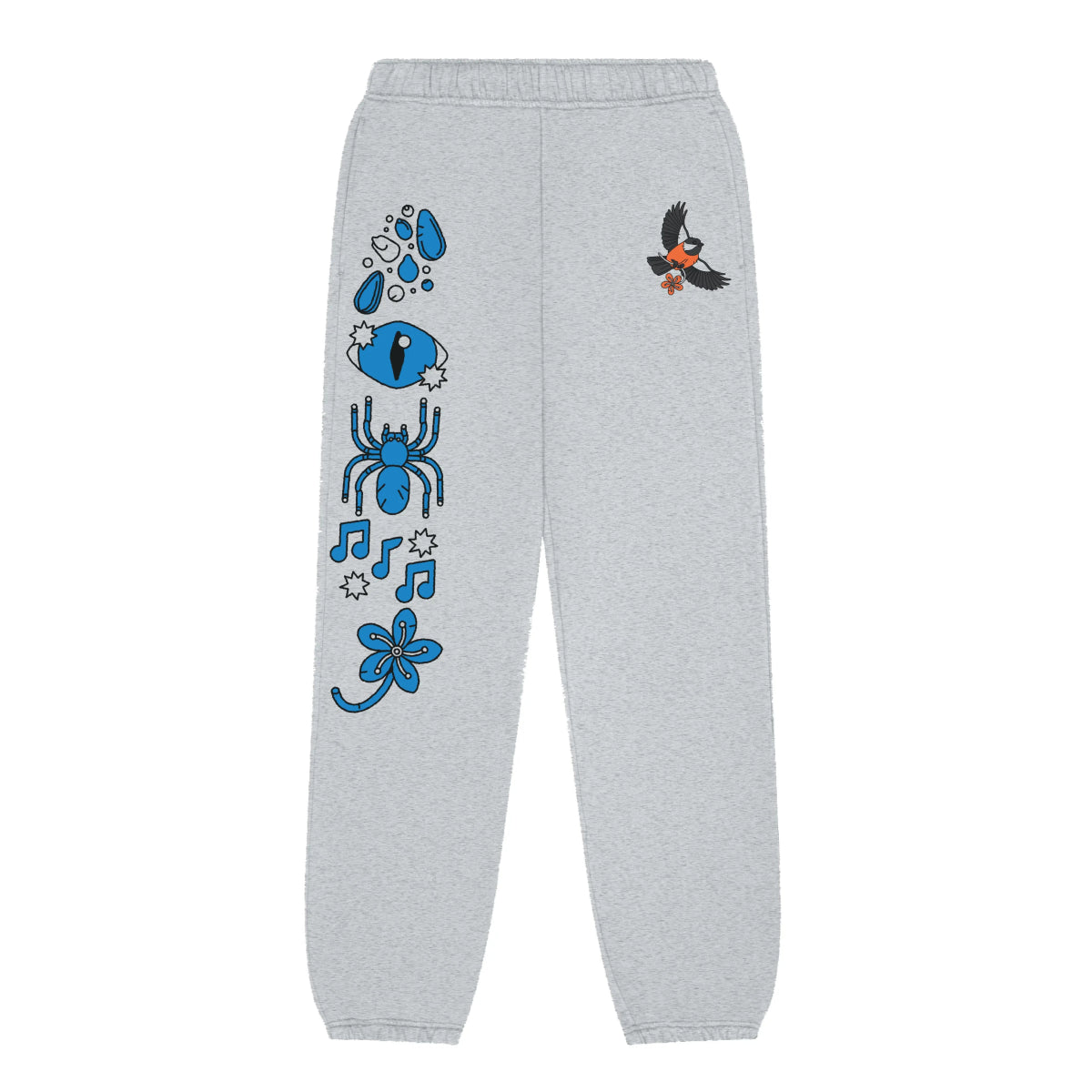 Bird Collective - Chickadee Sweatpants - S - Heather Grey