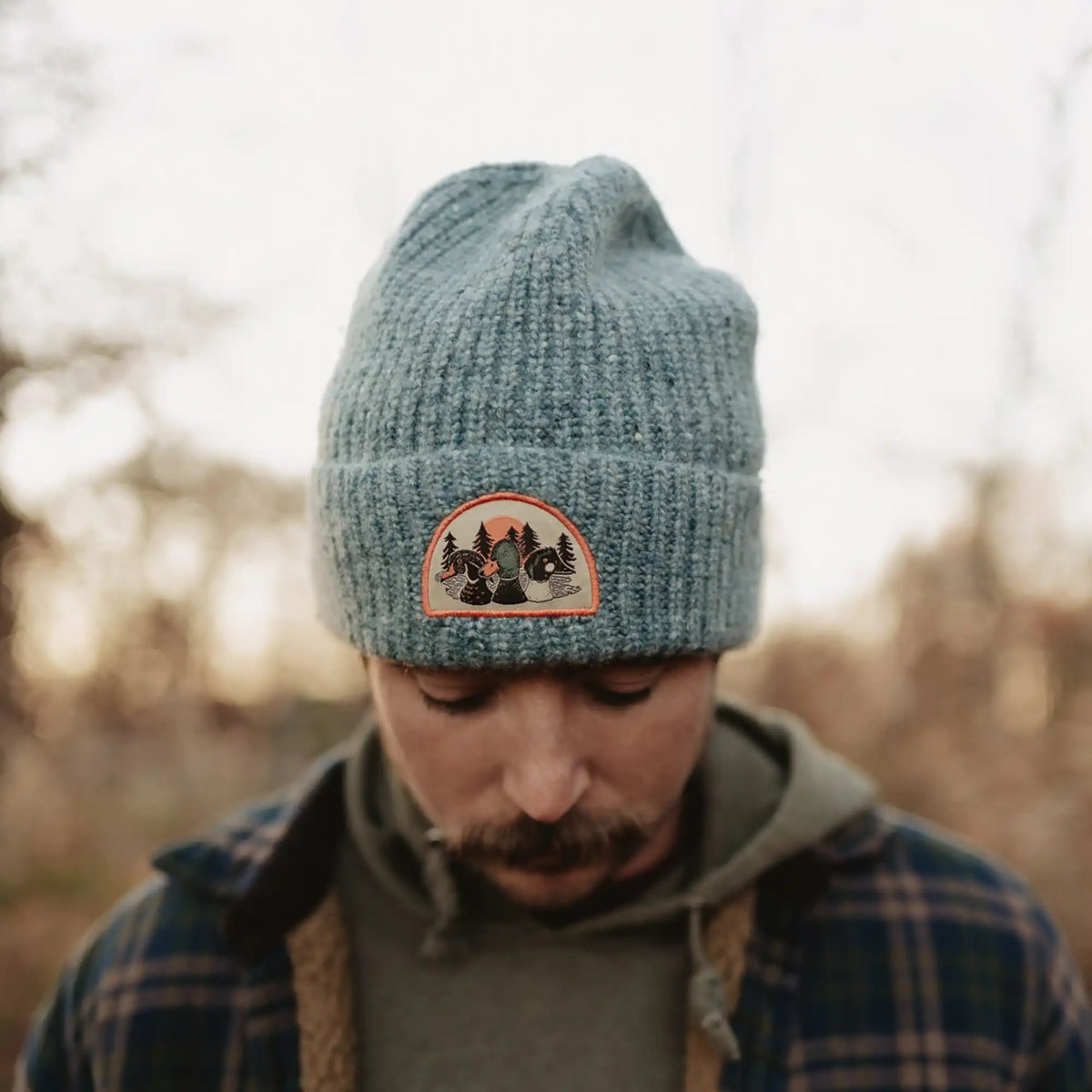 Bird Collective - Duck Trio Wool Blend Beanie - Lake - 