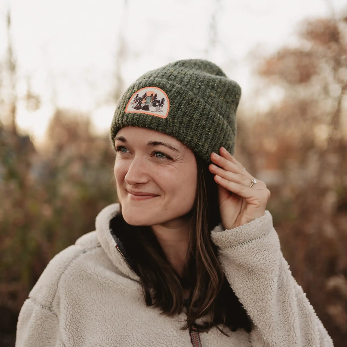 Bird Collective - Duck Trio Wool Blend Beanie - Forest - 