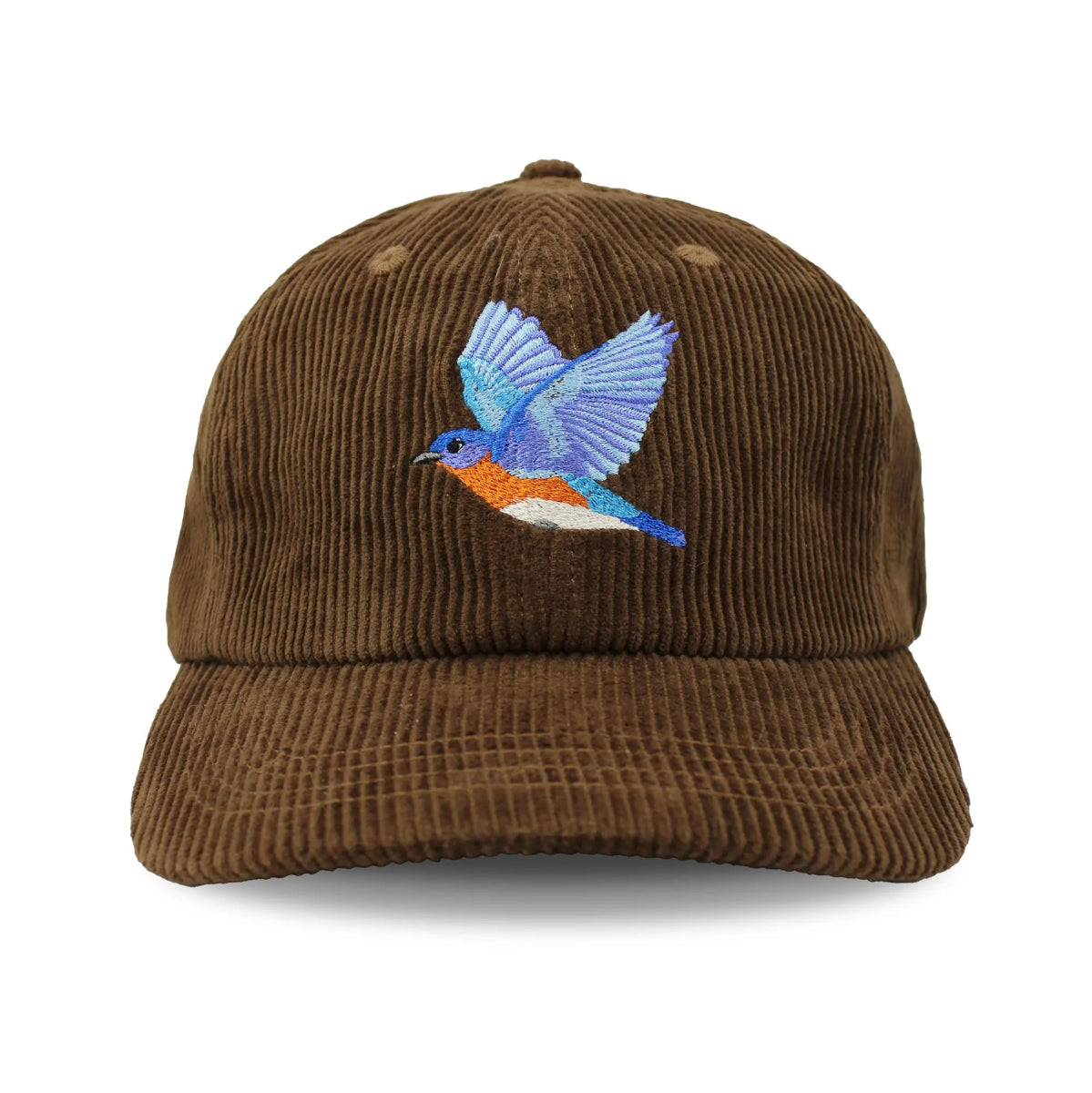 Bird Collective - Eastern Bluebird Corduroy Hat - Chestnut - 