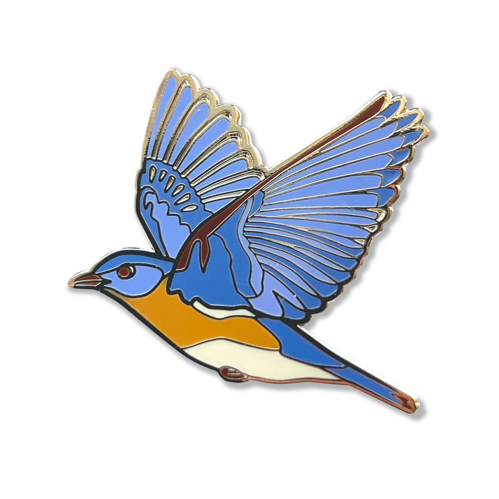 Bird Collective - Eastern Bluebird Enamel Pin - -