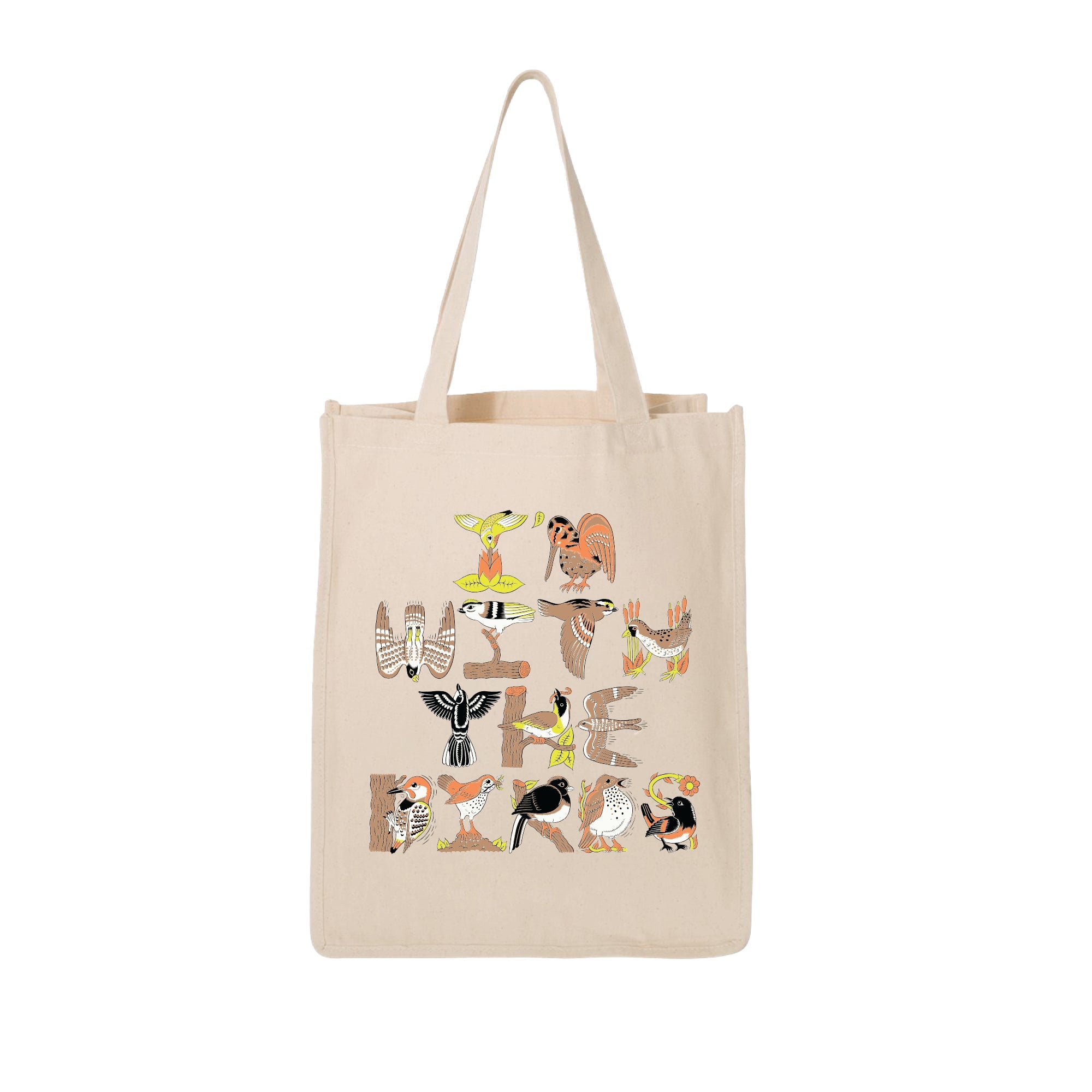 Bird Collective - I'm With The Birds Tote Bag - -