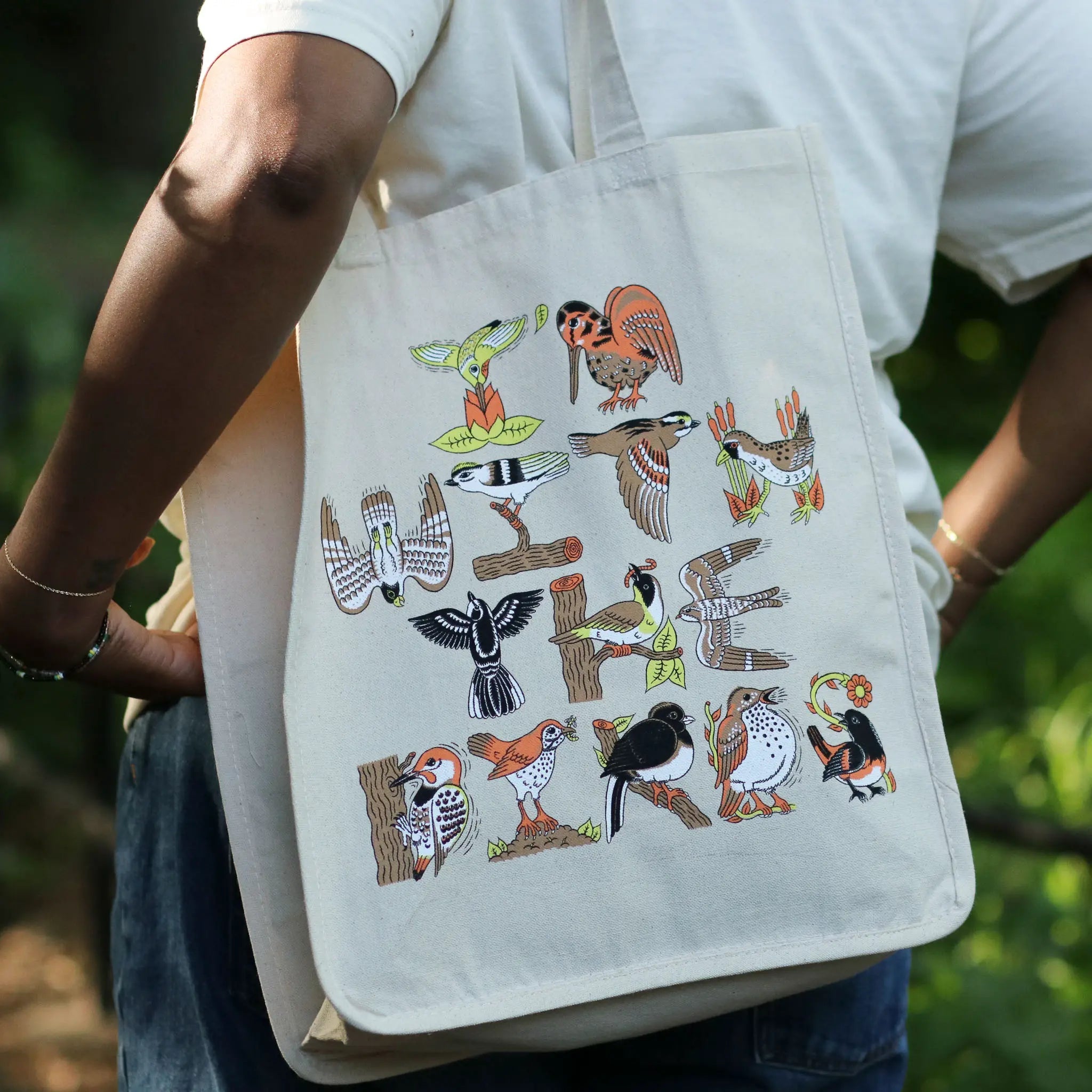 Bird Collective - I'm With The Birds Tote Bag - -