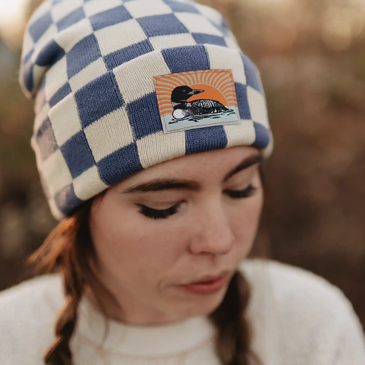 Bird Collective - Loon Checkered Beanie - 