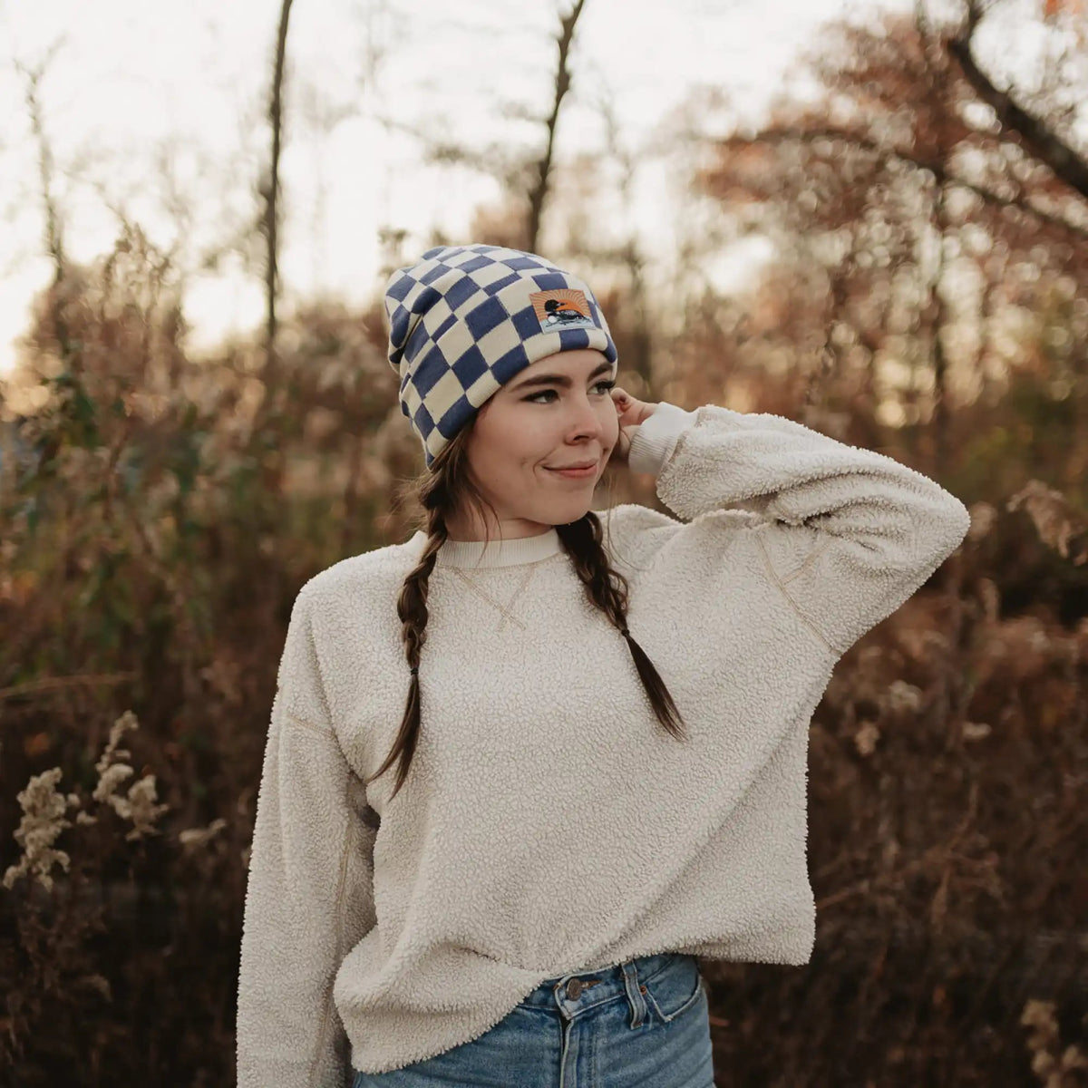 Bird Collective - Loon Checkered Beanie - 