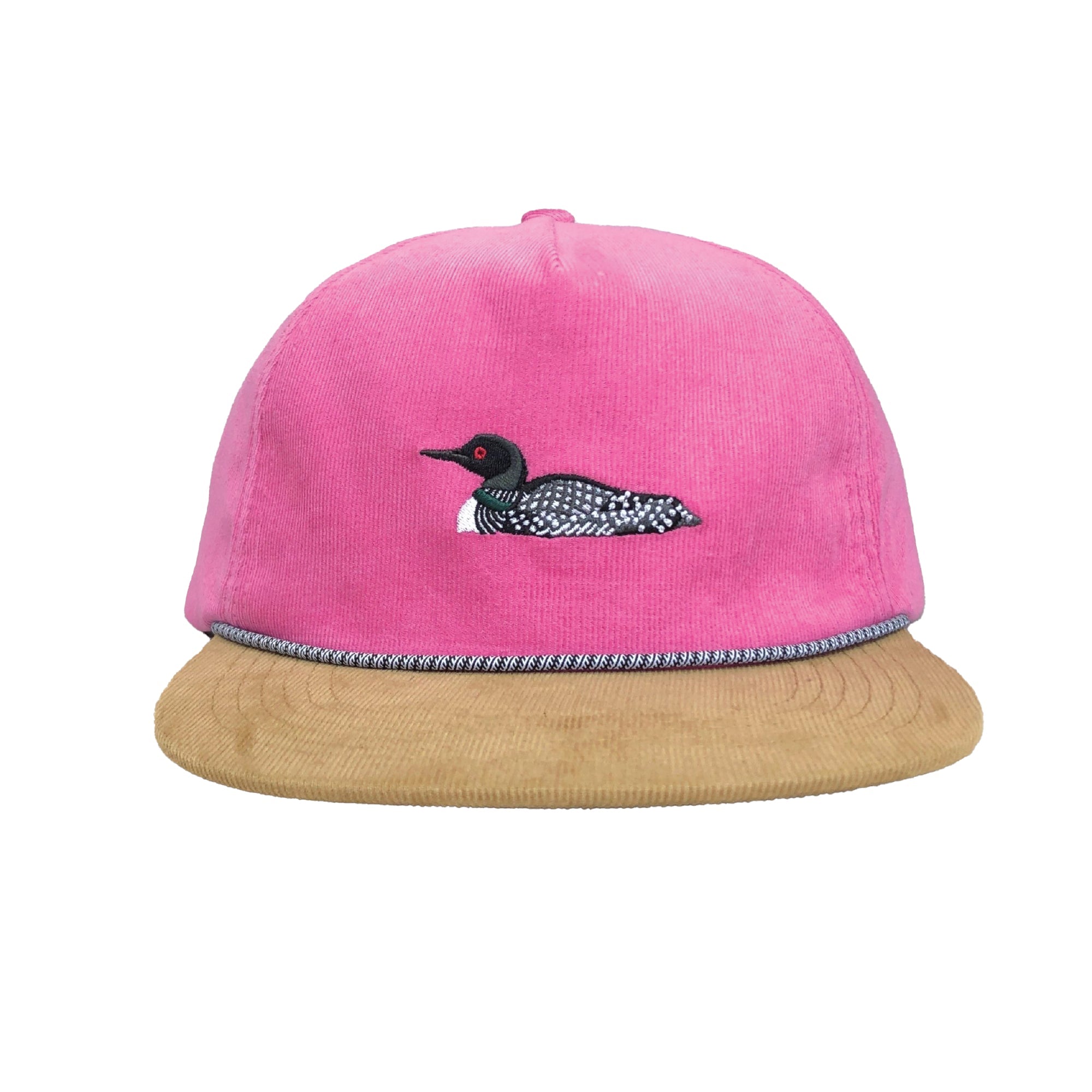 Bird Collective - Loon Corduroy Hat - Hot Pink - 