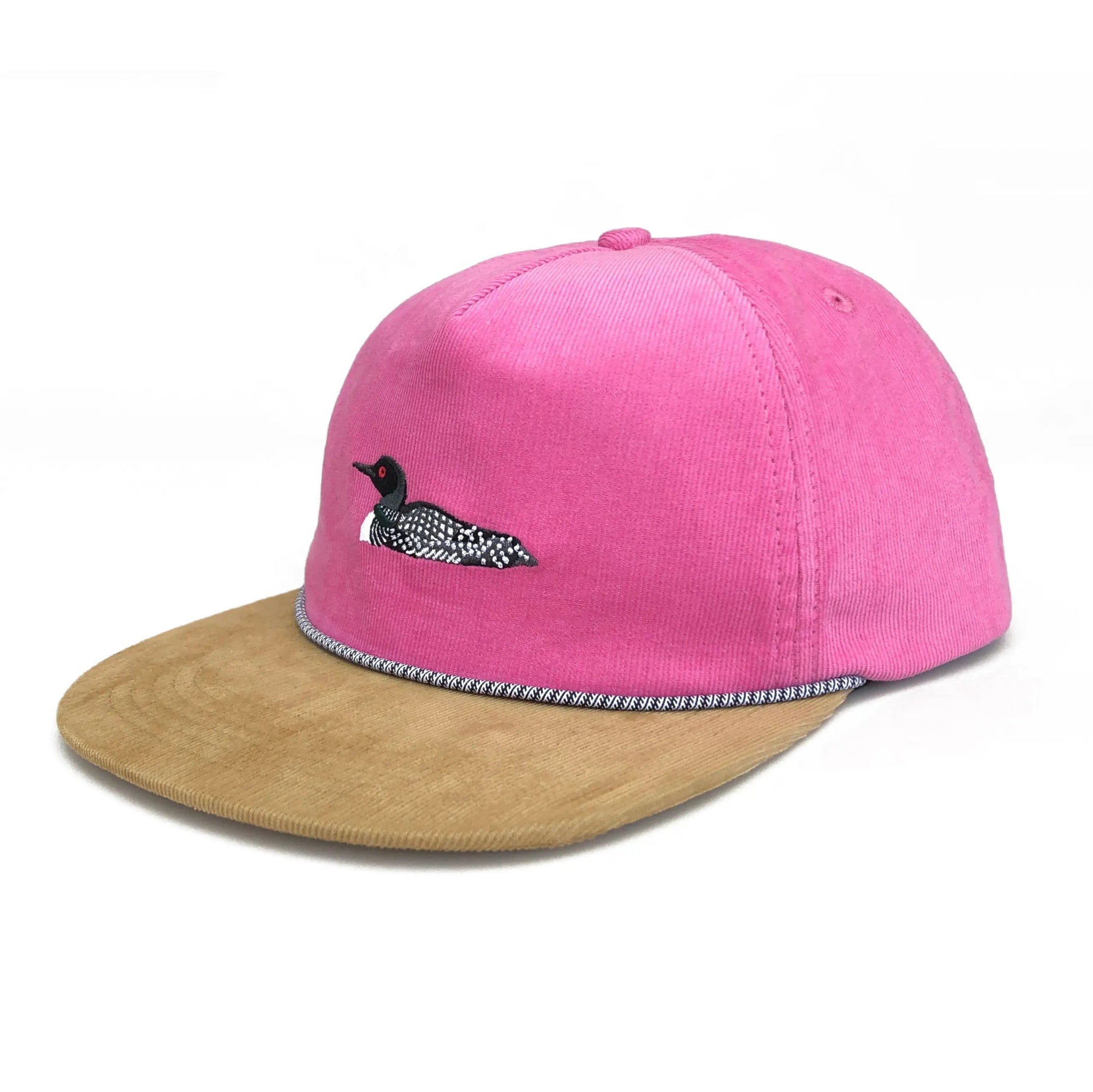 Bird Collective - Loon Corduroy Hat - Hot Pink - 