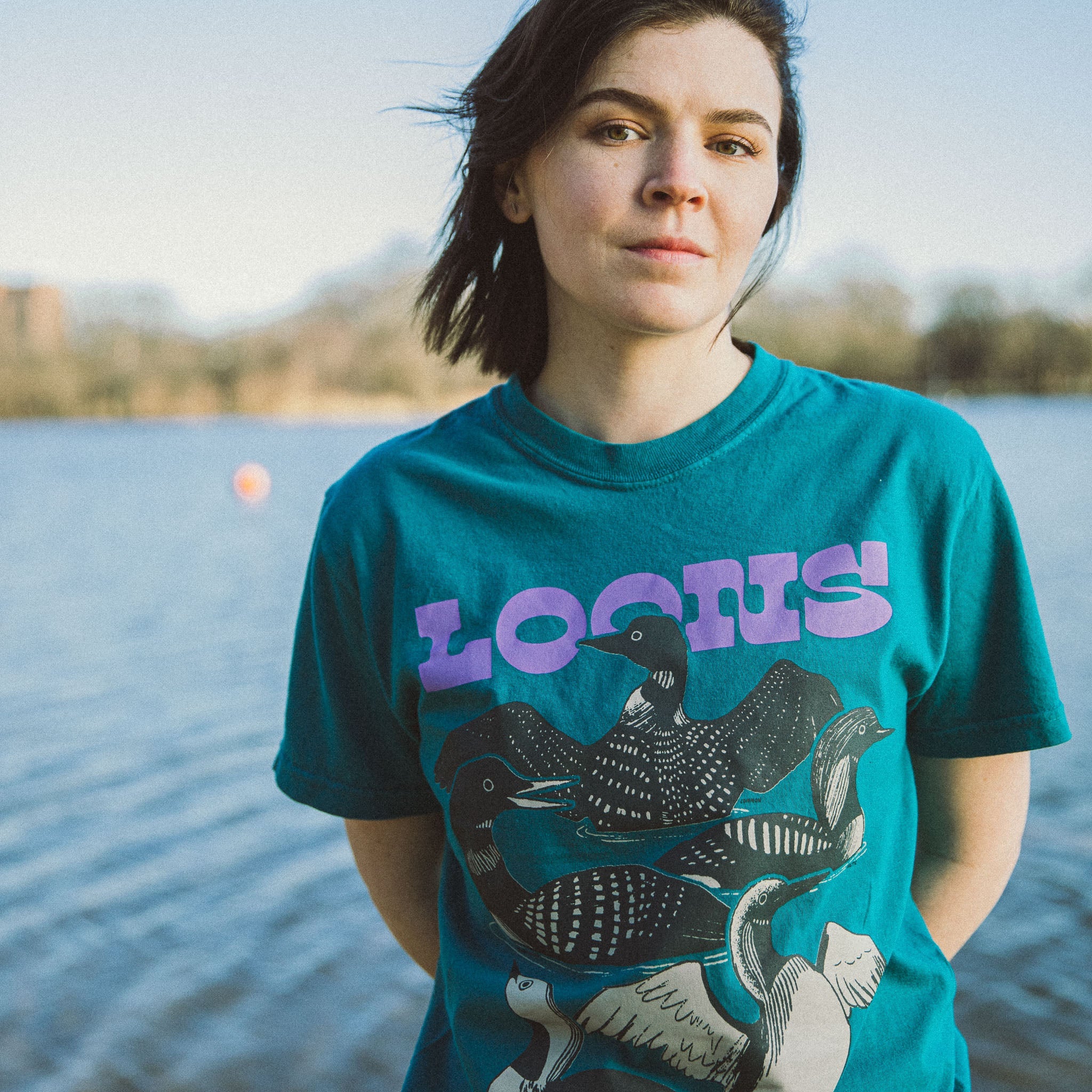 Bird Collective - Loons of North America T - Shirt - S - Teal