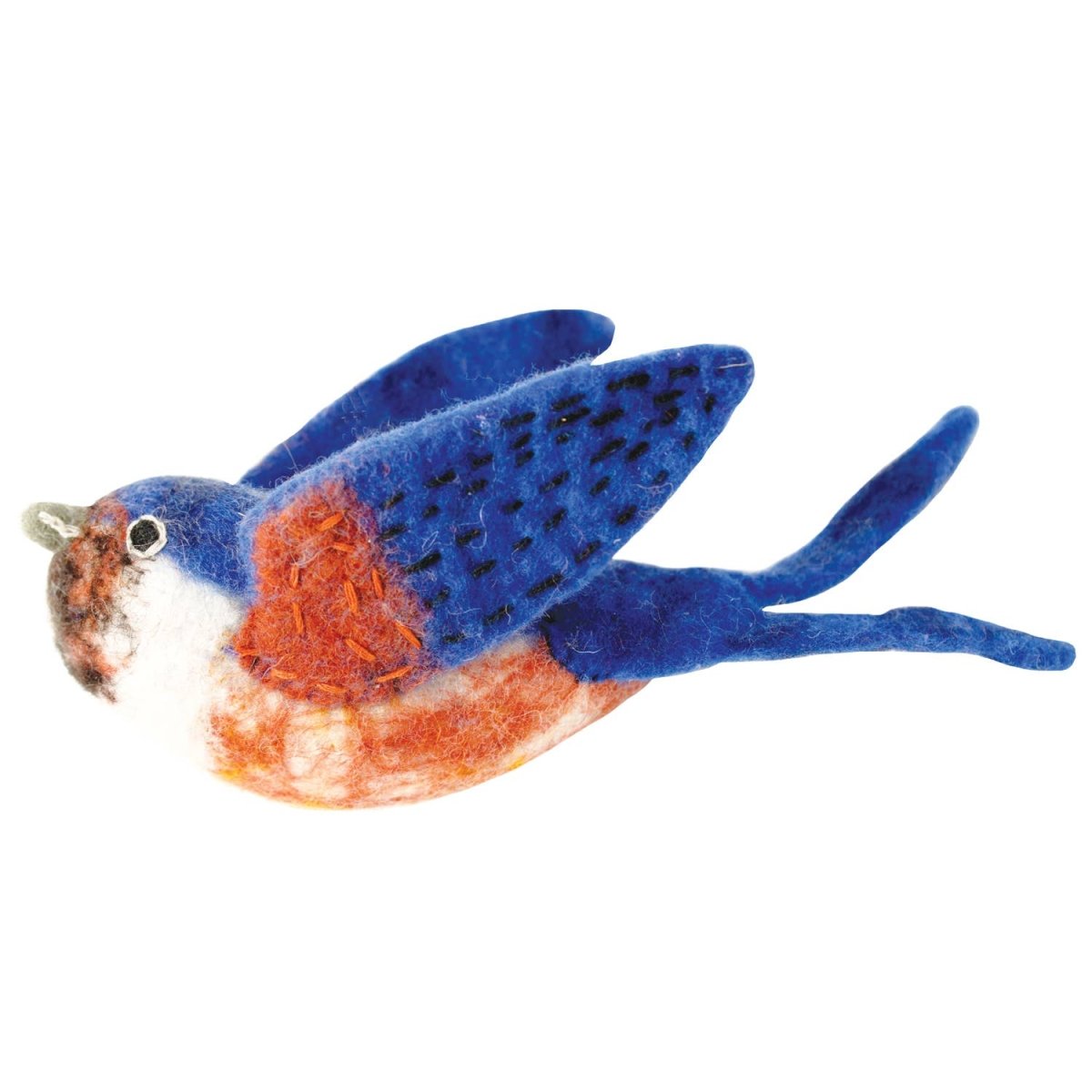 Bird Collective - Wool Barn Swallow Ornament - 